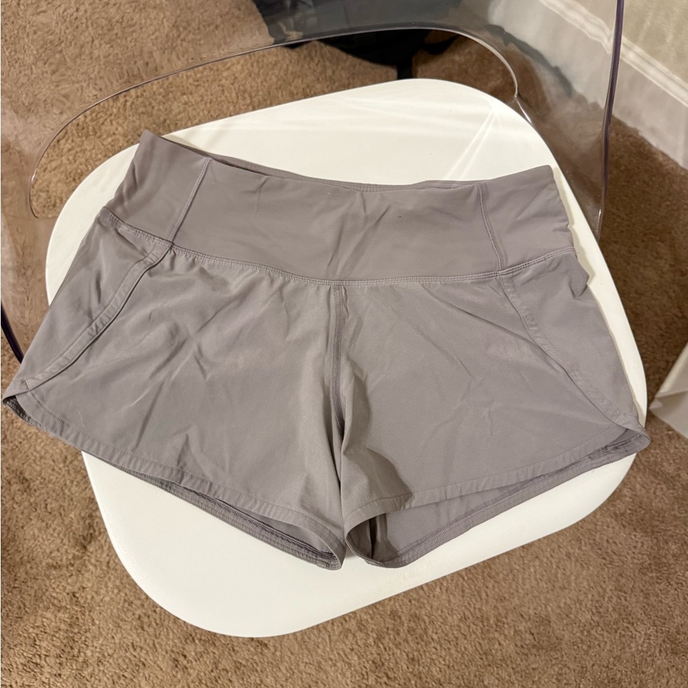 lululemon athletica Light Gray Athletic Shorts